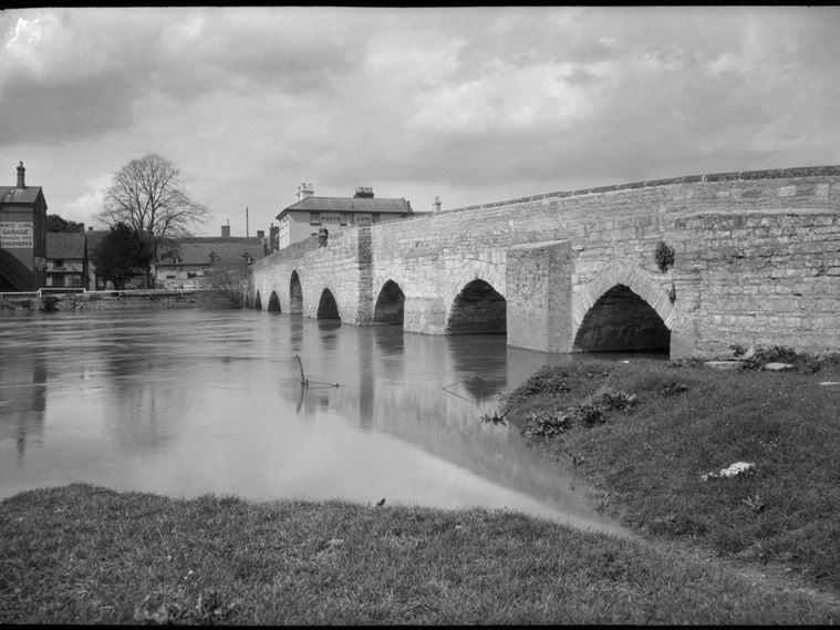 A view of the west side of the bridge from the south