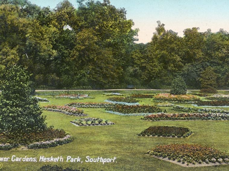 VIEW LOOKING ACROSS THE FLOWER GARDENS