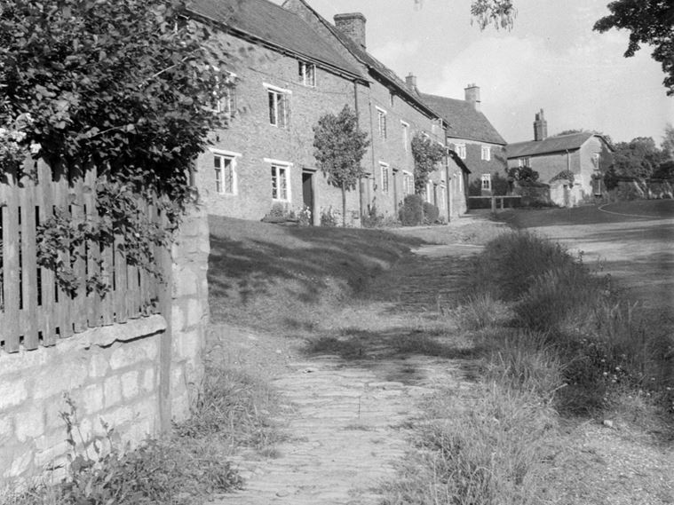 General view of Aynho showing houses.