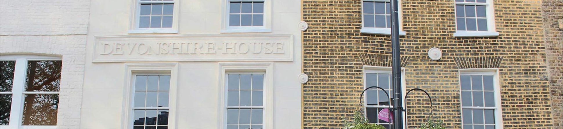 Front facade of Devonshire House