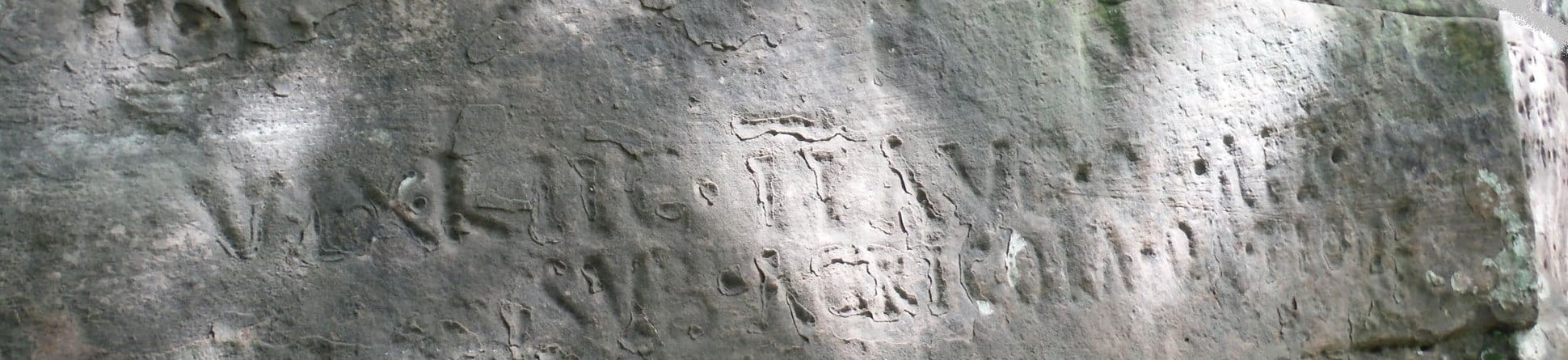 Roman graffiti left at quarry in Gelt, Cumbria