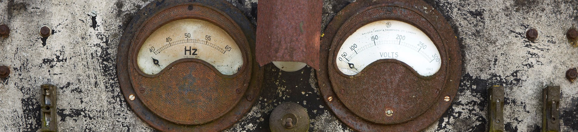 Boiler gauges at Westonzoyland Pumping Station, Somerset