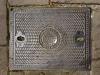 Photo of an inspection cover in London