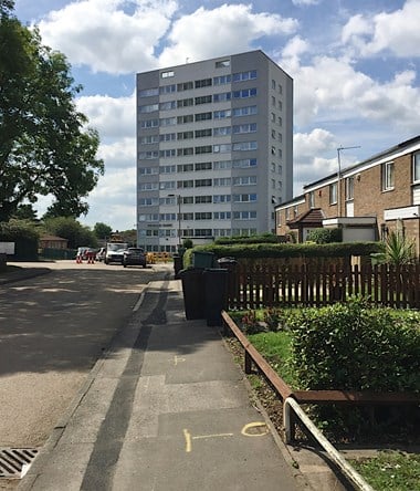 Chelmsley Wood, as with many estates, had a mix of houses, low rise flats and tower blocks. Since 2005 the estate has undergone a regeneration process, with a number of the tower blocks demolished to provide low-rise homes.