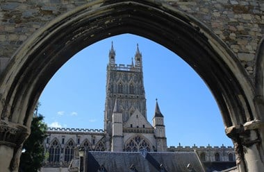 External view of Gloucester cathedral