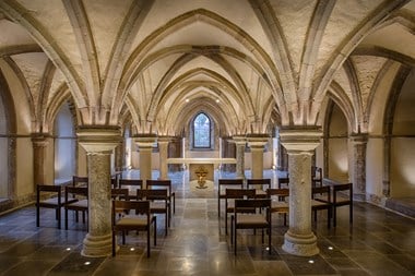 The Chapel in the Crypt showing the layout of the space