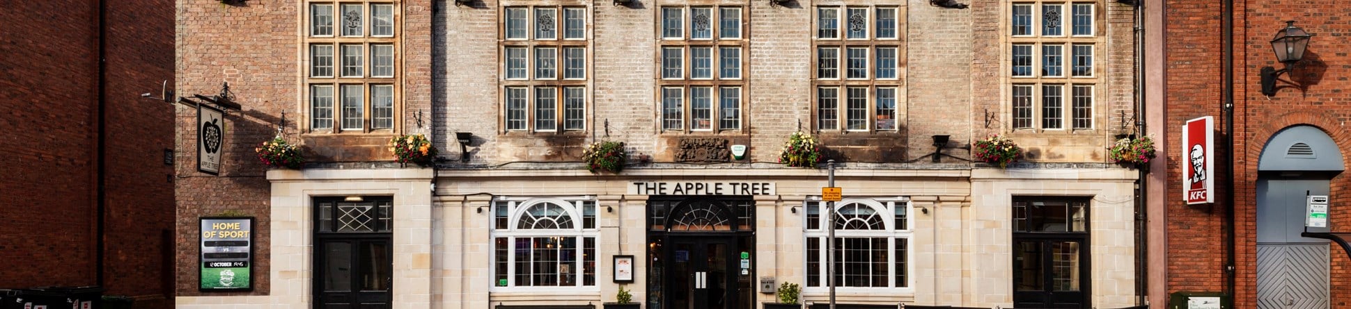 Exterior view of the Apple Tree pub