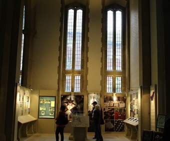 Image of the Heritage Interpretation Centre and the display of the Cathedral's history.