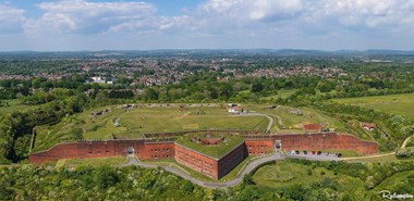 Aerial view of Fort Purbrook, Portsmouth