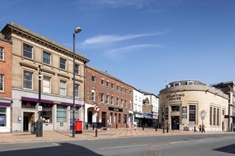 View of Westgate Street including the Counting House on the right.