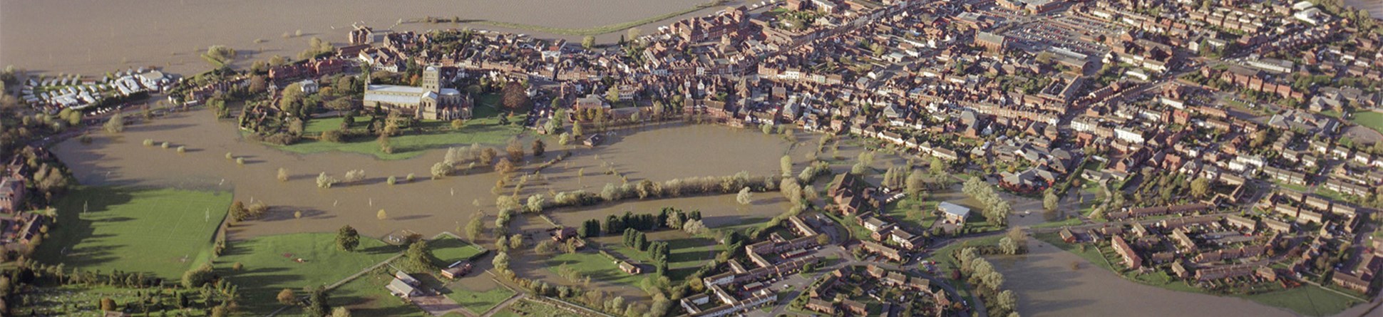 Flooding in and around Tewkesbury in 2007
