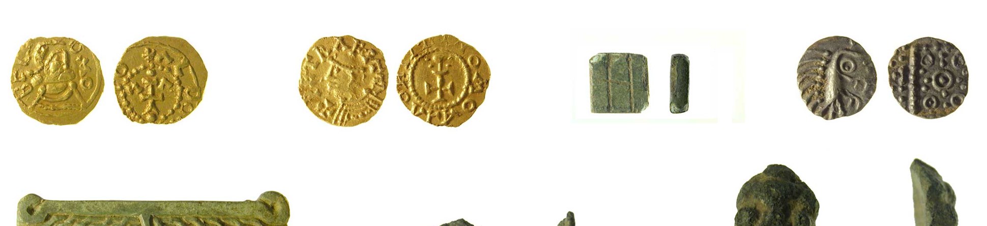 A selection of finds from a survey of the Rendlesham site made in 2008.
