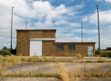 Atomic Weapons Establishment, Foulness, Essex, building X6, in this structure in summer 1952 the United Kingdom’s first atomic bomb was assembled, scheduled.