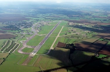 RAF Upper Heyford, Oxfordshire, the pre-war airfield was heavily modified during the Cold War for United States Air Force jets, Conservation Area.
