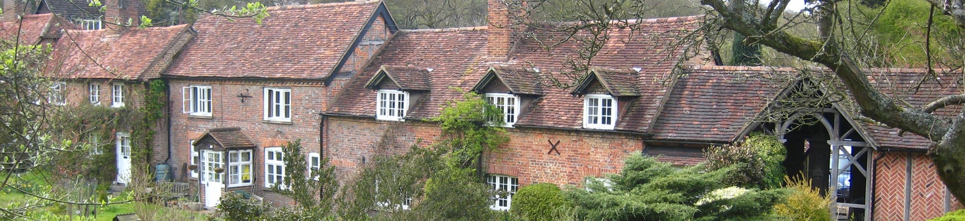 A row if houses in Ringshall, Hertfordshire