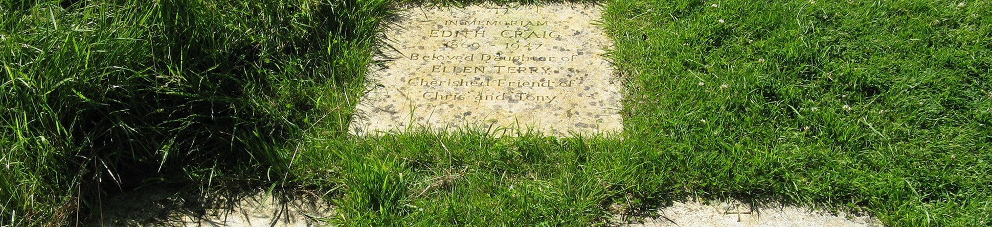 Grave markers in the churchyard of St John the Baptist Church