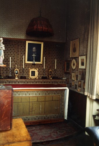 Interior of a private chapel.