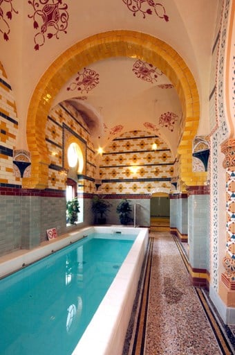 The plunge pool at Harrogate Turkish Baths