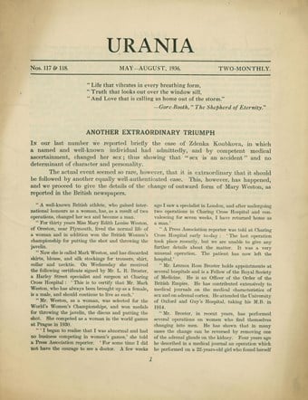 A page from magazine Urania