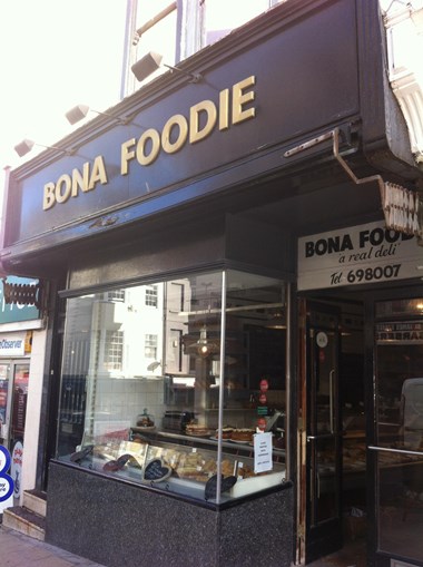 Front of Bona Foodie café