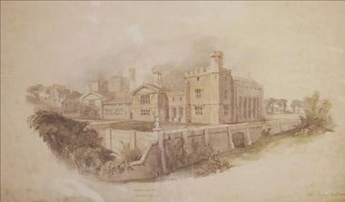 Drawing of Shibden Hall