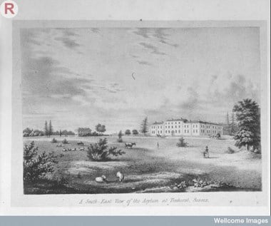 A South-East View of the Asylum at Ticehurst, Sussex, c.1828-29. 