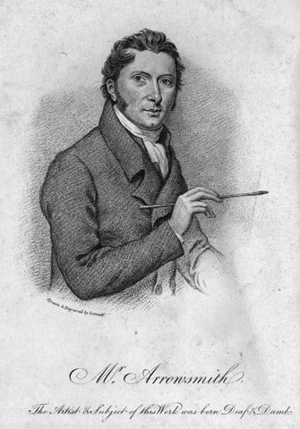 Painter of miniatures Thomas Arrowsmith who was born deaf. Original Artwork: Engraved by Arrowsmith after a self-portrait circa 1810. 