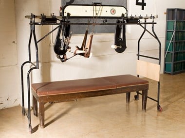 A 'Bed Cycle' from Stoke Mandeville hospital used for rehabilitative work. 