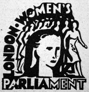 The campaigning Women's Parliament logo, 1943. © & source TUCLIB