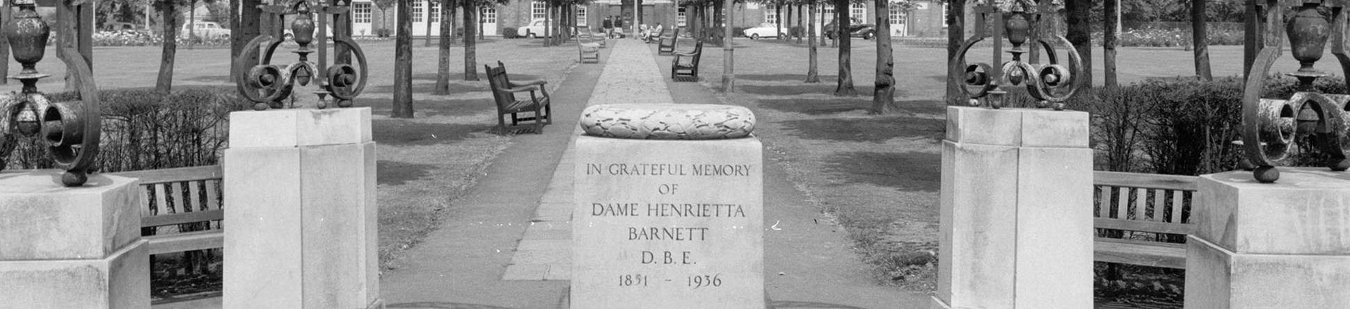Monument to Dame Henrietta Barnett, Central Square, Hampstead Garden Suburb