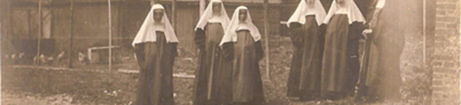 Sisters in the grounds of St Marye's Convent, Portslade, 1905, archive ref. IIF/37/2/3/1
Reproduced by permission of the Generalate of the Poor Servants of the Mother of God