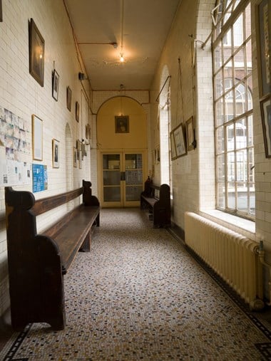 Spine corridor in Driscoll House