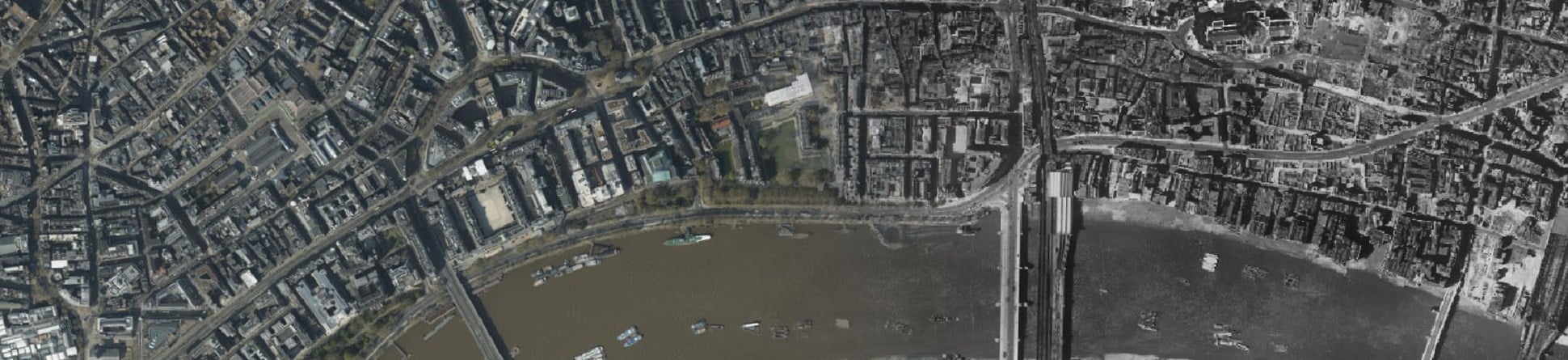 Aerial views of london