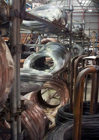 Coils of steel wire