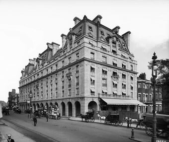 The Ritz Hotel, Piccadilly. German steel, American structural engineering and Parisian chic combined in Britain's best known early steel-framed building