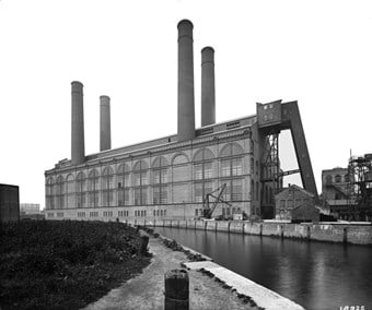 Lots Road Power Station, Chelsea, upon completion in 1905
