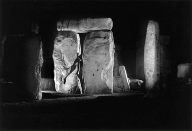 1958 The restored trilithon at night