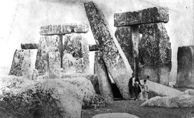c1875, Richard Phillimore: Stonehenge, inside the stones from the north-west