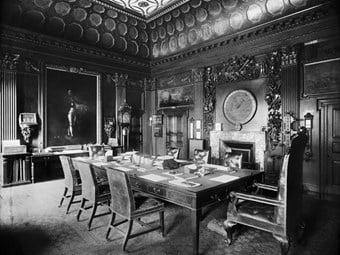 The Admiralty boardroom in London in 1894