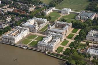 The former home for injured seamen established at Greenwich by Queen Mary