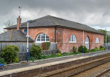 A characteristic type of goods shed now being used as offices.