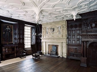 The Red Lodge, the great parlour on the first floor, photograph 2003
