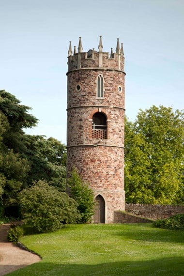 Goldney House, Clifton, the water pump tower, photograph 2011