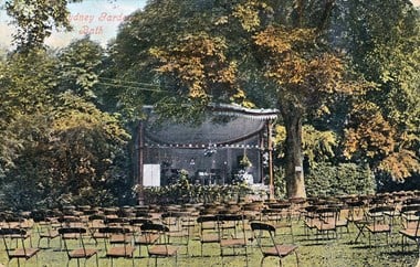 Open-fronted bandstand in Sydney Gardens