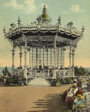 Westcliff bandstand, Southend-on-Sea, Essex.