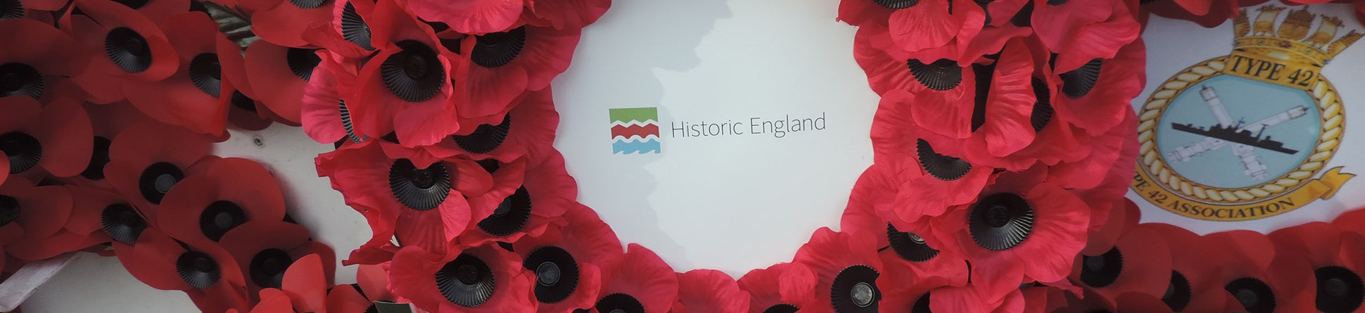Historic England poppy wreath