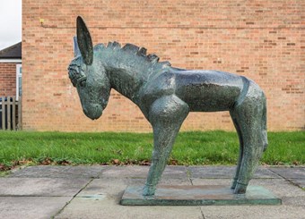 Donkey by Willi Soukop, Harlow, 1955. Listed Grade II © Historic England