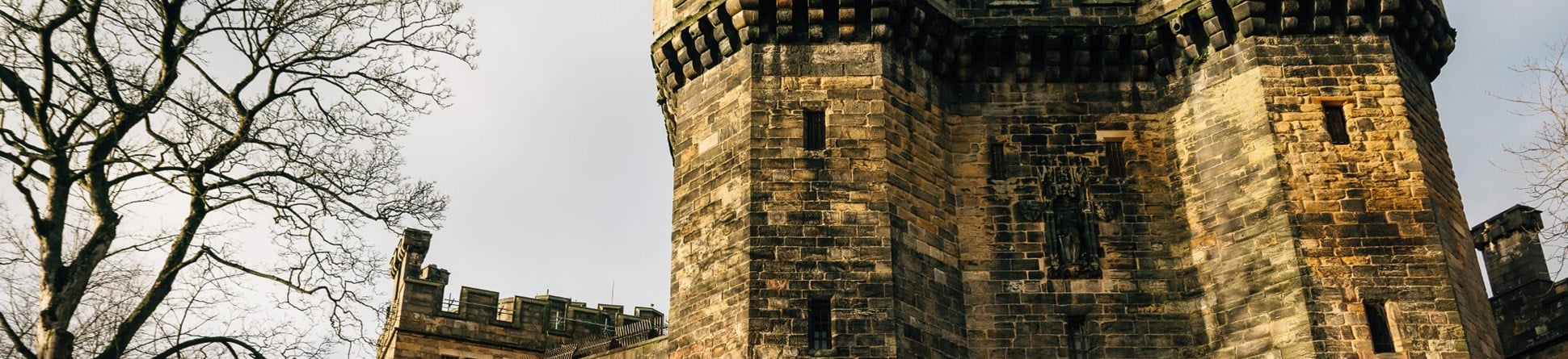 Rear view of Lancaster Castle
