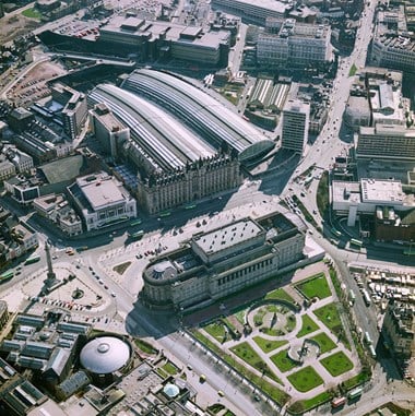 Aerial view of Liverpool Lime Street