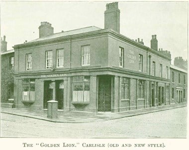 The plain exterior of the Golden Lion, Botchergate, following conversion under the State Management Scheme.
